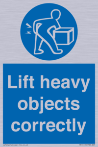 Lift heavy objects correctly